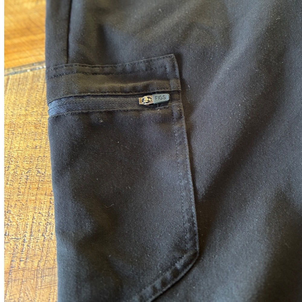 FIGS Womens Technical Collection Black Jogger Style Scrub Pants Pockets Size XS - Picture 3 of 8